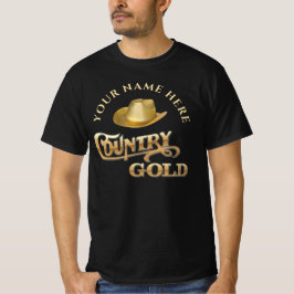 Country Gold Personalisierter Western Style Gesche T-Shirt