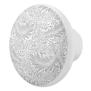 Country Gray William Morris Leaf Pattern Keramikknauf