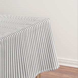 Country Green Button Stripe Tischdecke