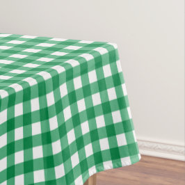 Country Green Gingham Tischdecke
