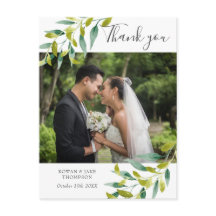 Country Greenery Wedding Foto Vielen Dank