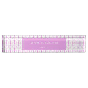 Country Heart Strip Muster Personalisiert Namensplakette