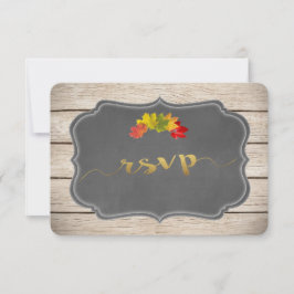 Country Herbstlaubs Music Sheet Wedding RSVP