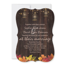Country Herbstlaubs Old Lanterns Wood Wedding