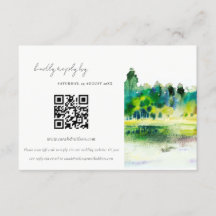 Country Hills River Landscape Wedding QR Code UAWG