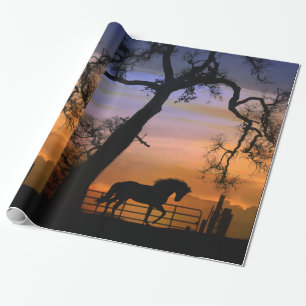 Country Horse Geschenkwrap, Wrapping Paper Geschenkpapier