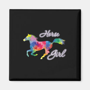 Country Horse Girl Reiten Pferdesport Ristorante d Magnet