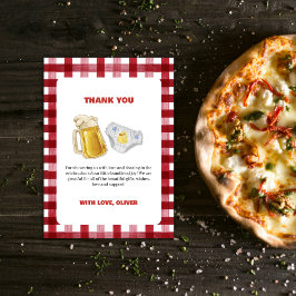 Country Huggies Chuggies Beer Diaper Baby Shower  Dankeskarte