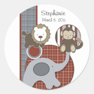 Country Kariert Baby Boy Sticker