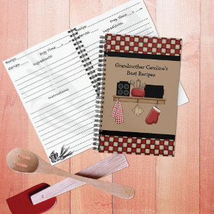 Country Karo Rezept 2 SpiralNotebook Notizbuch