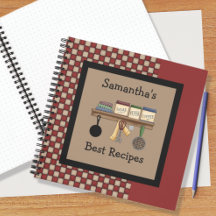 Country Karo Rezept SpiralNotebook
