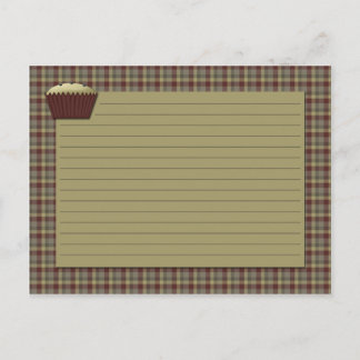Country Kitchen Rezept Card Postkarte