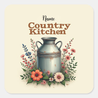 Country Kitchen Sticker Pack - [Name]'s Rustic Sty