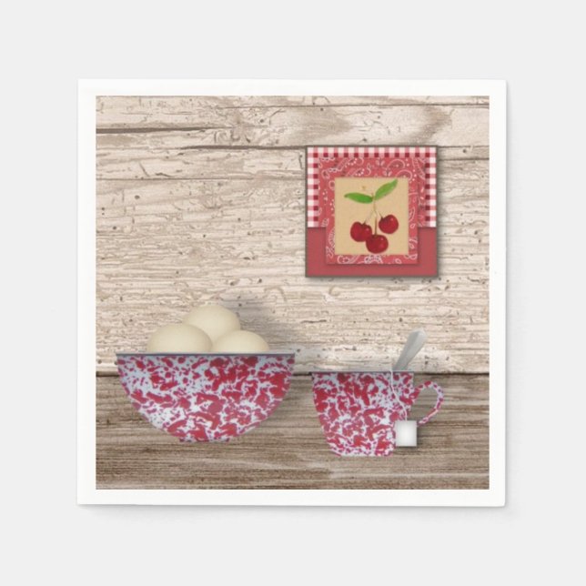 Country Kitepapier Napkins Serviette (Vorderseite)