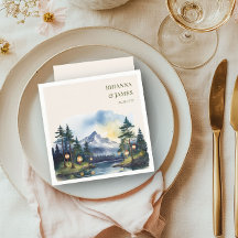 Country Lake Twilight Forest Mountain Hochzeit