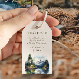 Country Lake Woodsy Waterfront Gefallen Geschenkanhänger