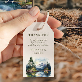 Country Lake Woodsy Waterfront Gefallen Geschenkanhänger