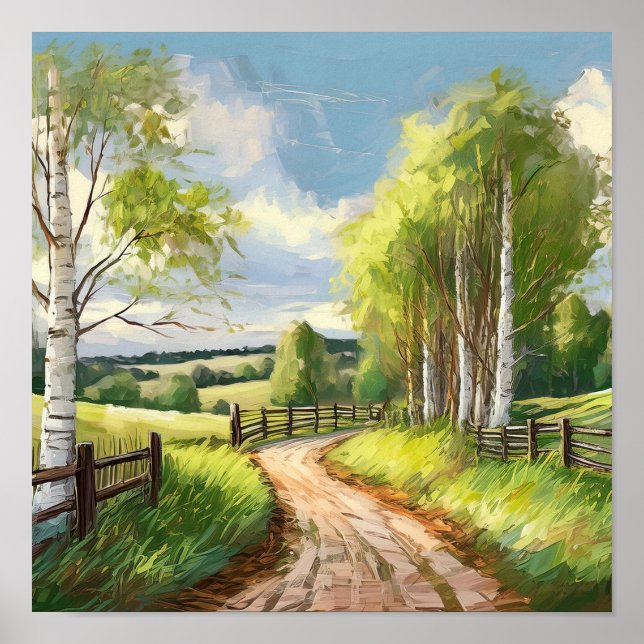 Country Lane Digital Poster (Vorne)