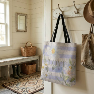 Country Liebe Floral Blue Gingham and Daisies