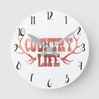 Country Life Antlers Peach Rose Gold Glam