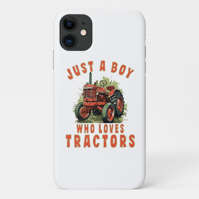 Country Life Boy, der Traktoren Liebe Case-Mate iPhone Hülle (Rückseite)