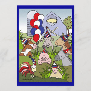 Country Life Celebration Americana Einladung