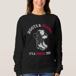 Country Life Western Stiefel und Bling es ist ein Sweatshirt