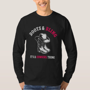 Country Life Western Stiefel und Bling es ist ein T-Shirt