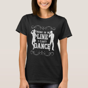 Country Line Dance Appere für weibliches Cowgirl i T-Shirt