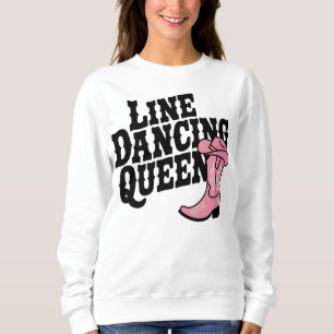 Country Line Dancing Königin Cowgirl Stiefel Weste Sweatshirt