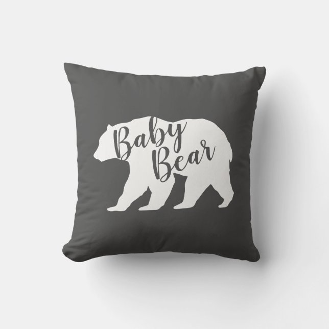 Country Mama Bear Baby Shower Girl Pink Kissen (Vorderseite)