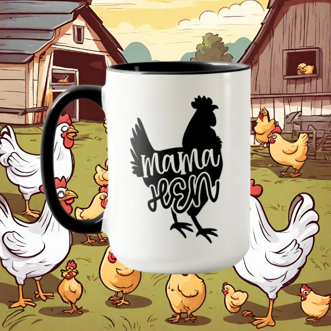 Country Mama hen Wortart Tasse (Von Creator hochgeladen)