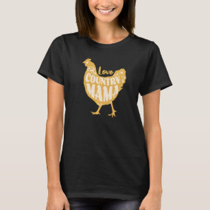Country Mama Liebe Niedliche Hühnerfarm Vintager S T-Shirt
