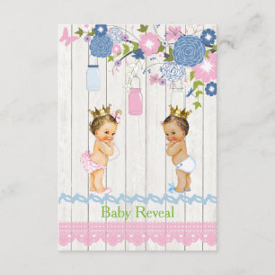 Country Mason Jar Baby Reveitation Einladung
