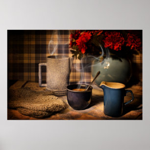 Country-Morgenkaffee Poster