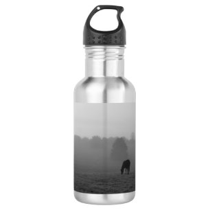 Country Morning Graustufen Stainless Steel Water B Edelstahlflasche