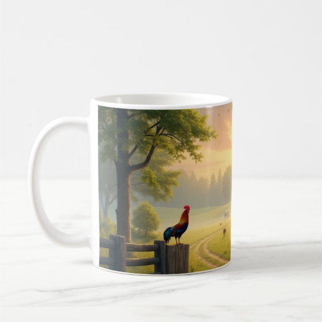 Country Morning Scene Kaffeetasse (Links)