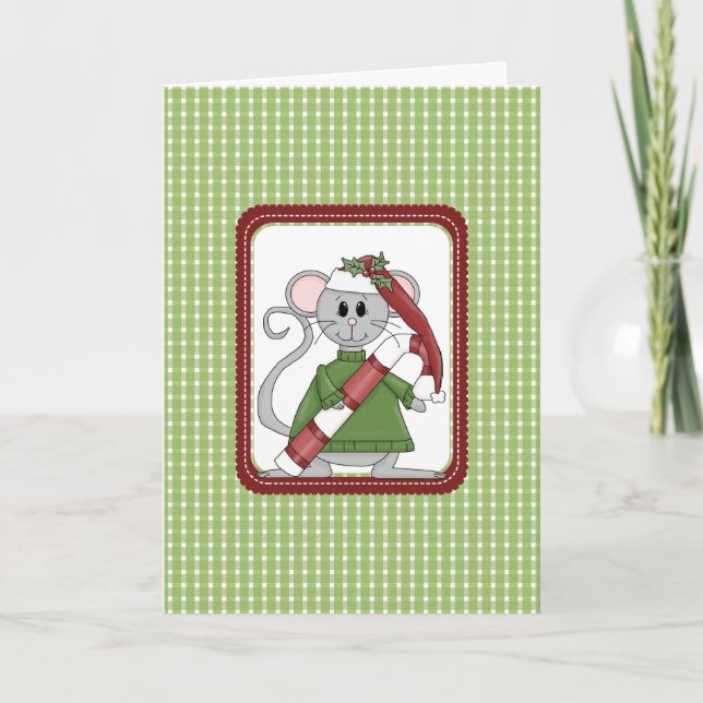 Country Mouse Weihnachtskarten Feiertagskarte (Vorderseite)