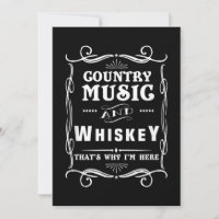 Country Music and Whiskey Darum bin ich hier