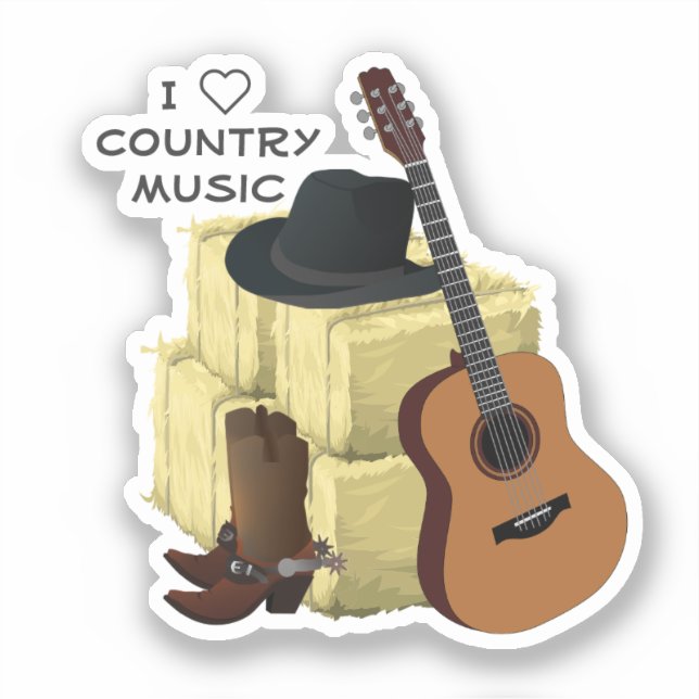 Country Music Aufkleber (Vorderseite)