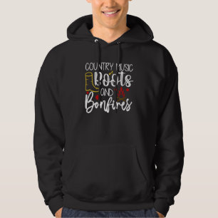 Country Music Boots and Bonfire Hoodie