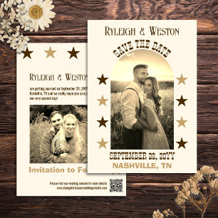 Country Music Concert Wedding Foto Save the Date