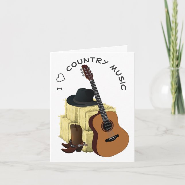 Country Music Karte (Vorderseite)