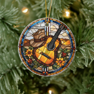 Country Music Keramik Ornament