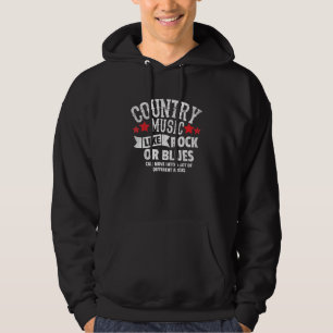 Country Music like Rock oder Blues Musician T-Shir Hoodie