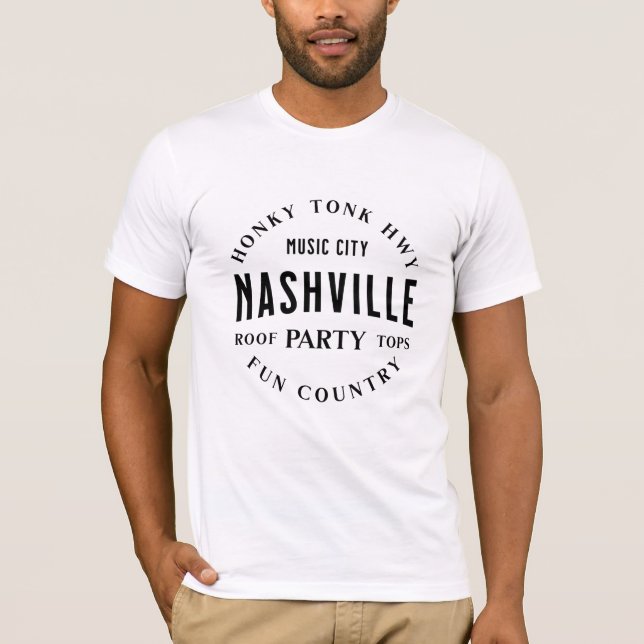 Country Music Nashville Bar Tri-Blend Shirt (Vorderseite)