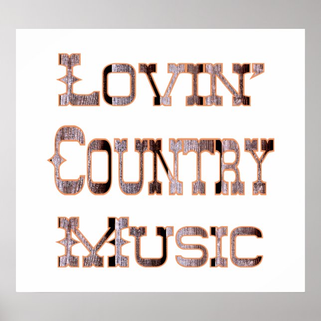 Country Music Poster (Vorne)