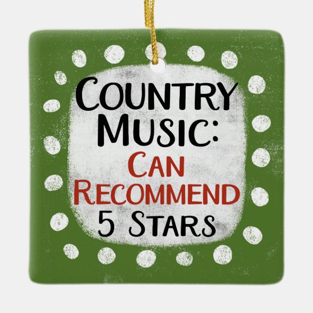 Country Music Review 5 Stars Ornament (Vorderseite)