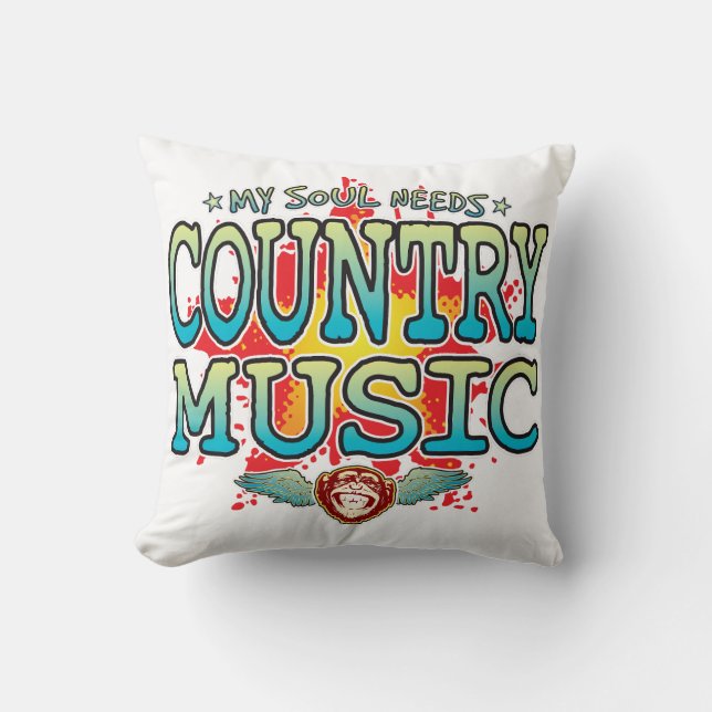 Country Music Soul Cushion Kissen (Vorderseite)