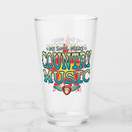 Country Music Soul Glass Tumbler